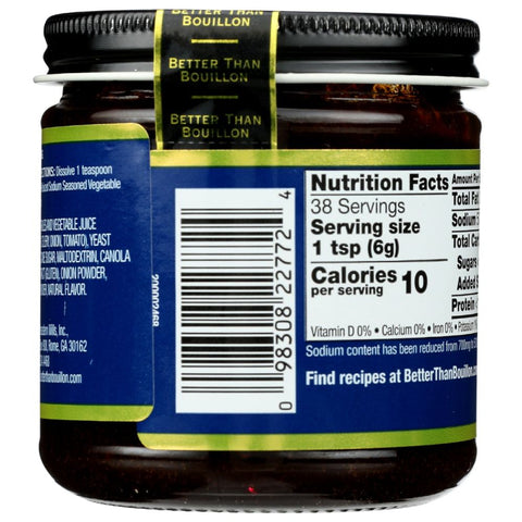 Seasoned Vegetable Base Reduced Sodium 8 oz Better Than Bouillon