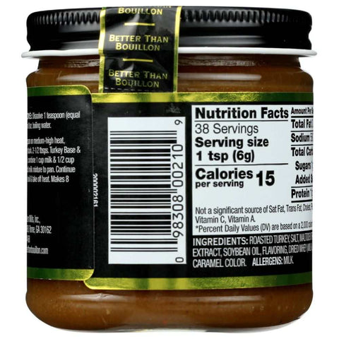 Roasted Turkey Base Blendable Bouillon 8 oz Better Than Bouillon