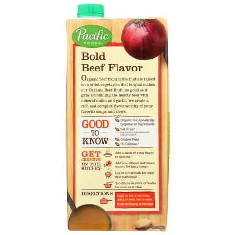 Organic Beef Broth 32 oz Broth Pacific Foods