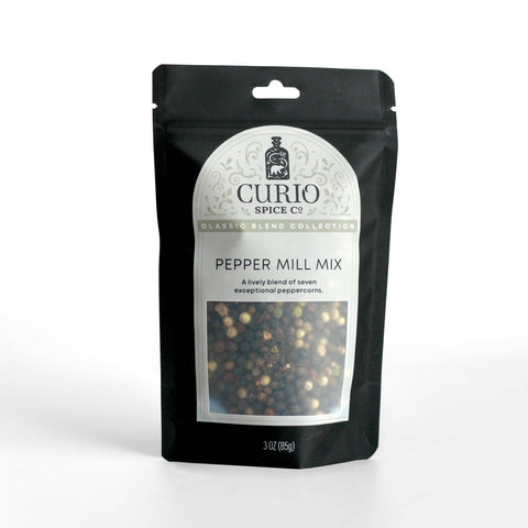 Curio Pepper Mill Mix Unique Blend 6 Pack Case