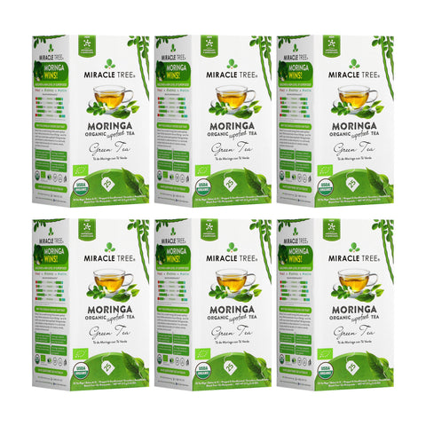 Organic Moringa Tea - Green Tea - Decaffeinated Herbal Tea