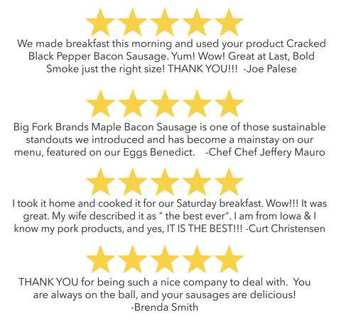The Bacon Sausage Collection - All Five Flavors