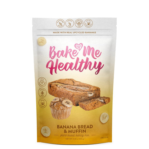 Banana Bread & Muffin Plant-Based Baking Mix Case 6 Bags Bake Me Healthy