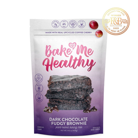 Dark Chocolate Fudgy Brownie Plant-Based Baking Mix Case - 6 Bags Bake Me Healthy