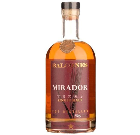 Mirador Texas Single Malt Whisky 750ML Balcones Distilling