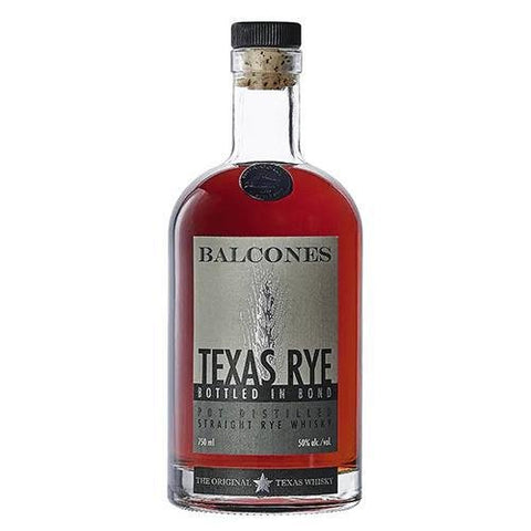 Texas Bottled-In-Bond Rye Whiskey 750ML Balcones Distilling