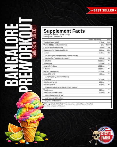 Bangalore Clean Energy Pre Workout Alpha Country Training + Nutrition
