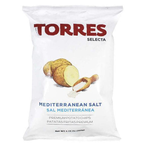 Mediterranean Salt Premium Potato Chips Torres Selecta
