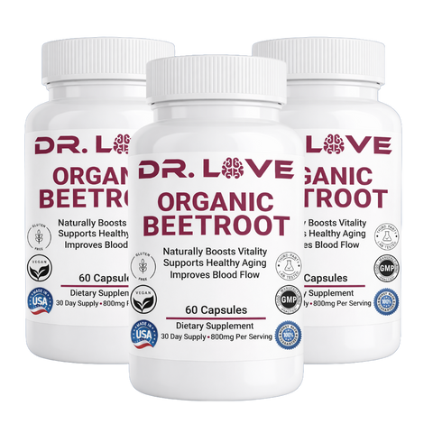 Organic Beetroot 1300mg Supplement Dr. Love's