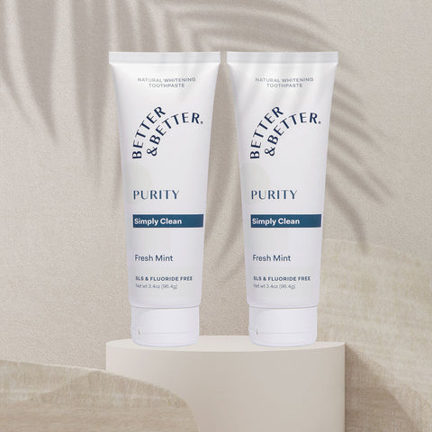 Purity Naturally Whitening Toothpaste Tube 2 Pack Better & Better