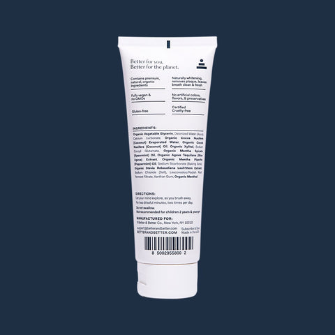 Purity Naturally Whitening Toothpaste Tube 2 Pack Better & Better