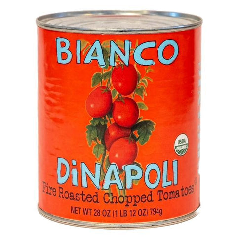Fire Roasted Chopped Tomatoes Pizza Sauce 28OZ Bianco DiNapoli