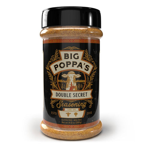 Double Secret Steak Seasoning 14oz Big Poppa's