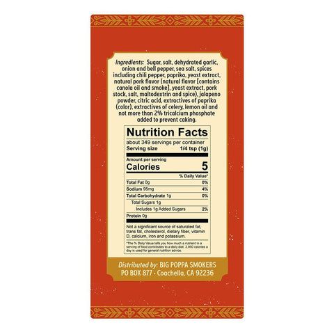 Big Poppa's Sweet Money Hot Seasoning - 12.3oz
