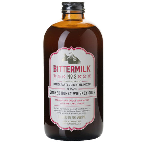 Smoked Honey Whiskey Sour No. 3 Cocktail Mixer Bittermilk 17OZ