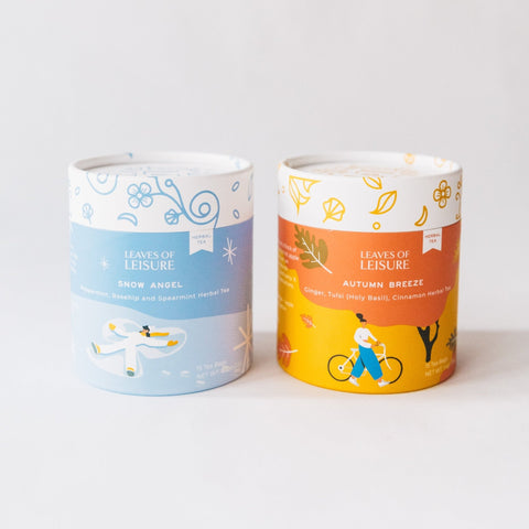 Blanket Blends Cozy Autumn Winter Tea Gift Set Leaves of Leisure