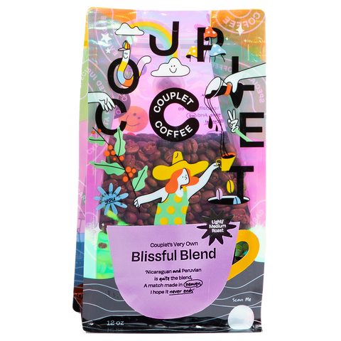 Couplet Coffee Blissful Blend Whole Bean Coffee Bag Wholesale