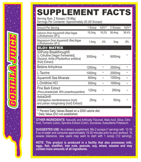 BLO- MUSCLE PUMP FORMULA