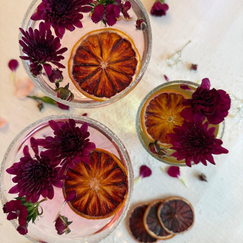 Dehydrated Blood Orange Slices Dried Blood Oranges for Bar & Decor