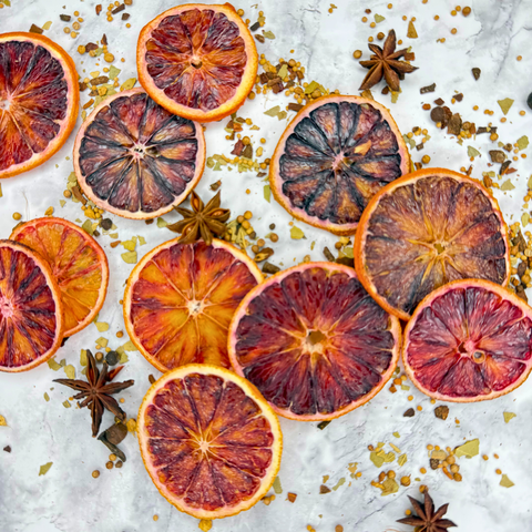 Dehydrated Blood Orange Slices Dried Blood Oranges for Bar & Decor