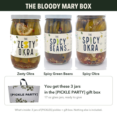 Bloody Mary 3 Jars Gift Box Pickled Vegetables