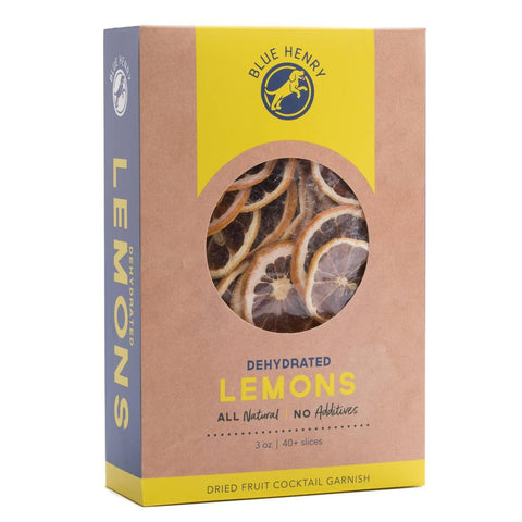 Dehydrated Lemon Cocktail Garnish Dried Lemon Wheels BlueHenry 40CT