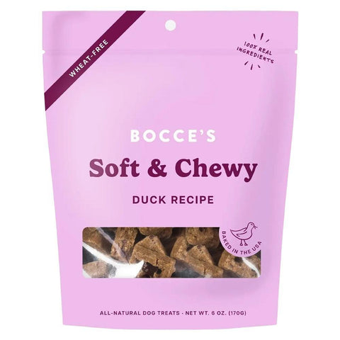 Soft & Chewy Duck Recipe Dog Treats 6OZ Bocce's Bakery