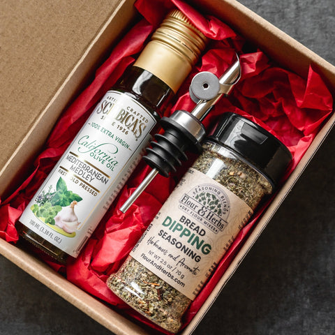 Herb-Infused Olive Oil Bread Dipping Gift Box