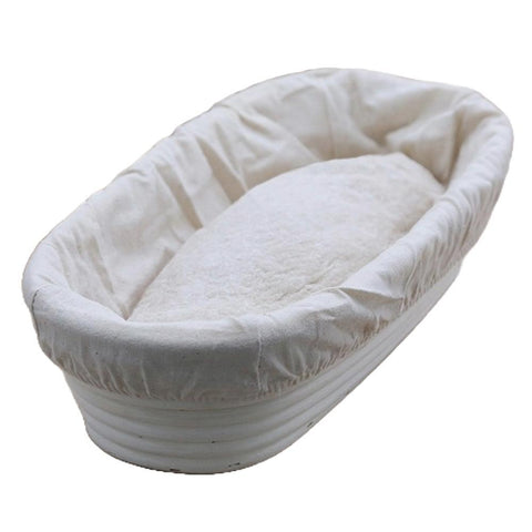 Oblong Proofing Basket with Liner Breadtopia Bread Proofing Basket