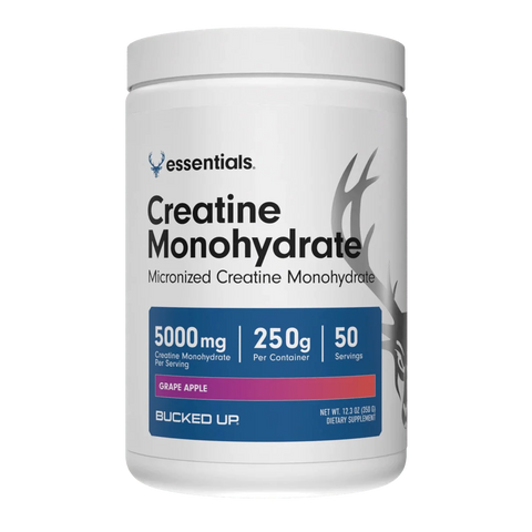 Creatine Monohydrate Powder Pure Micronized Supplement Bucked Up