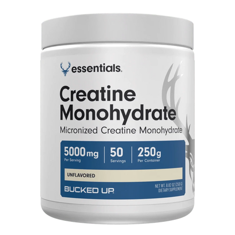 Creatine Monohydrate Powder Pure Micronized Supplement Bucked Up