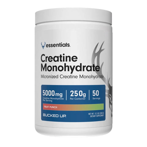 Creatine Monohydrate Powder Pure Micronized Supplement Bucked Up