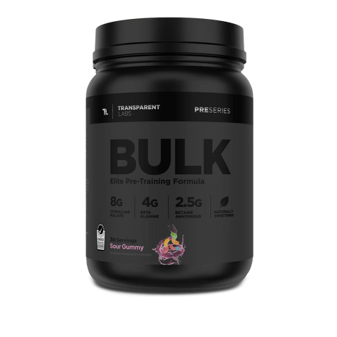 Transparent Labs Bulk Black Elite Pre Workout- 30 Servings