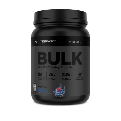 Transparent Labs Bulk Black Elite Pre Workout- 30 Servings