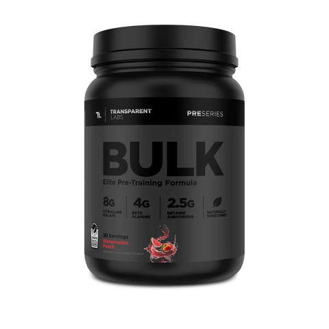 Transparent Labs Bulk Black Elite Pre Workout- 30 Servings