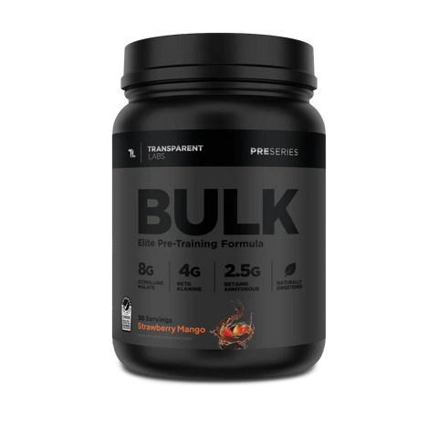 Transparent Labs Bulk Black Elite Pre Workout- 30 Servings