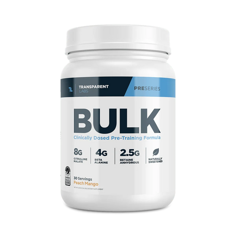 Transparent labs Bulk Pre-Workout -30 Servings