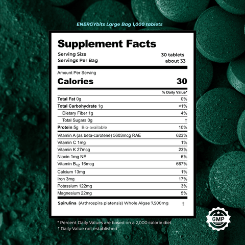 ENERGYbits® Spirulina | Large Bag