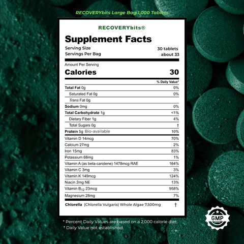 RECOVERYbits® Chlorella | Large Bag
