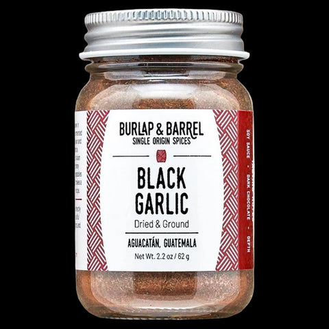Black Garlic 2.2OZ Gourmet Fermented Garlic Burlap & Barrel