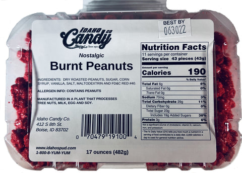 Burnt Peanuts - Tub - 17oz