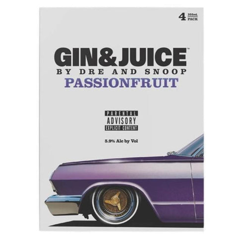 Passionfruit Gin & Juice 4PK by Dre and Snoop