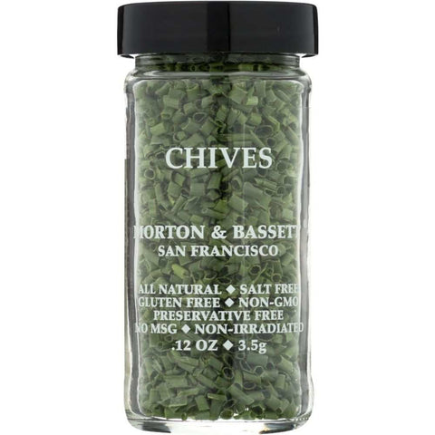 Morton & Bassett Fresh Chives 0.12oz for Infusing Flavorful Cooking