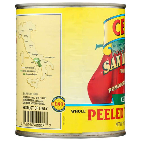 Certified San Marzano Tomatoes 28 oz Premium Italian Canned Tomatoes CENTO