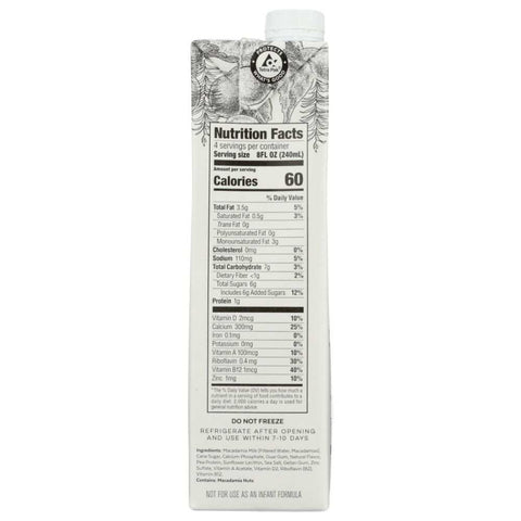 Macadamia Milk Creamy 32 fl oz Milkadamia