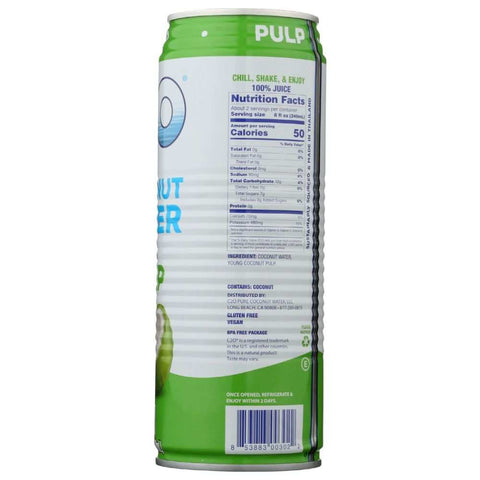 C2O Hydrating All-Natural Pulp Coconut Water Drink 17.5oz