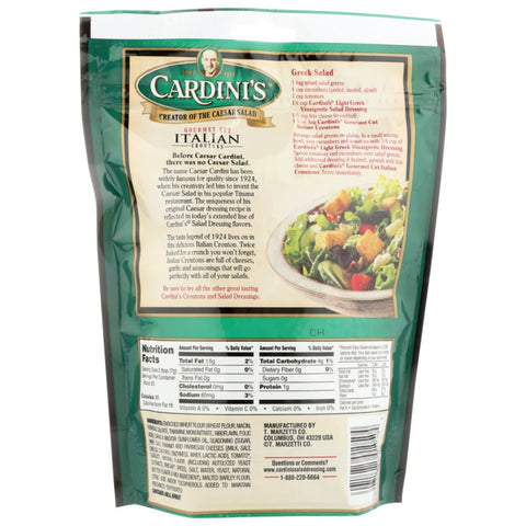 Gourmet Cut Italian Cheese Garlic Croutons 5 oz CARDINI'S