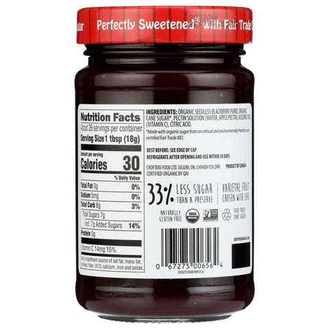 Premium Spread Blackberry Seedless 16.5 oz CROFTERS