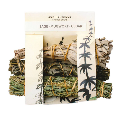 Sage Mugwort Cedar Smudge Sticks 3CT Juniper Ridge