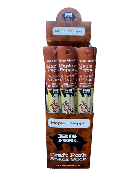Craft Pork Snack Sticks One Case 20 Sticks Big Fork Brands